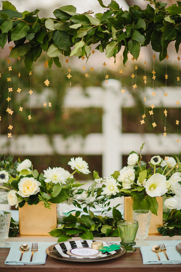 St. Patrick's Day Wedding Table