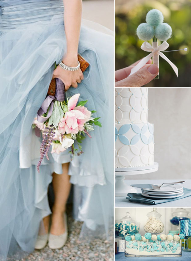 sky blue wedding inspiration