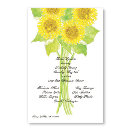 Sunflowers Invitations