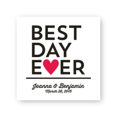 Best Day Ever 2 1/2" Square Sticker