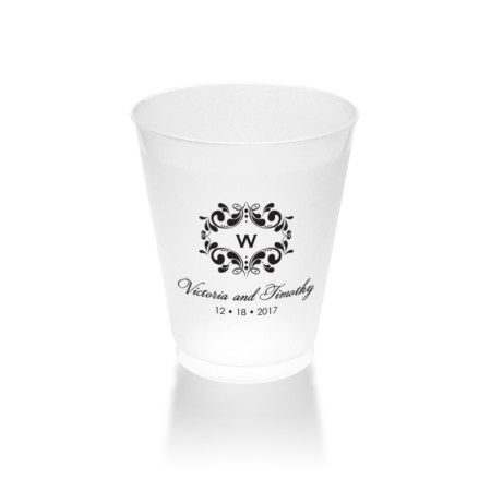 Tuxedo Clear or Frosted Plastic Tumblers