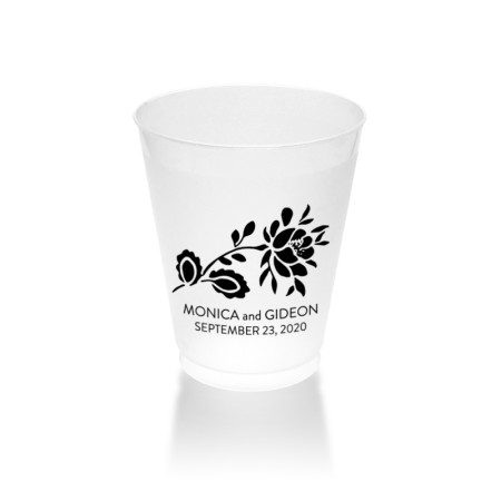 Chic Blossom Clear or Frosted Plastic Tumblers