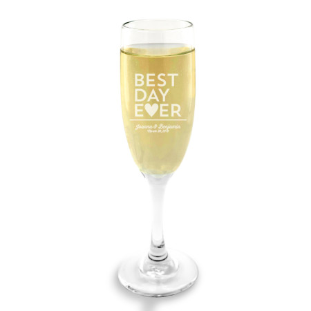 Best Day Ever Champagne Glass
