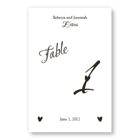 Initial Table Cards