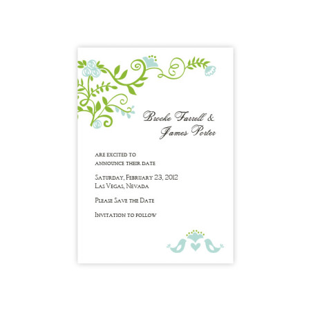 Regal Border Save The Date Cards