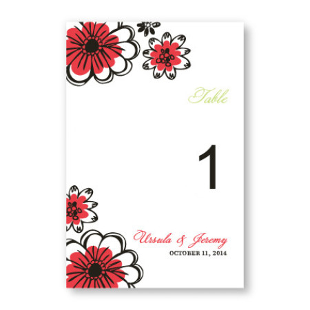 Love in Bloom Table Cards