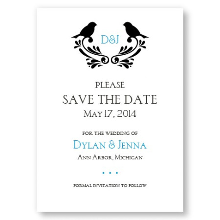 Love Birds Save The Date
