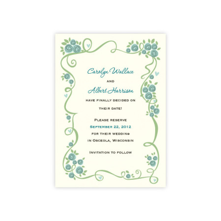 Dazzling Vine Save The Date Cards