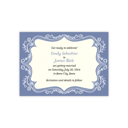 Ornamental Border Save The Date Cards