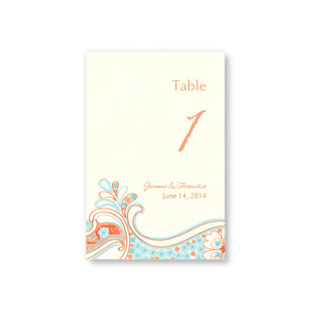 Paisley Perfection Table Cards