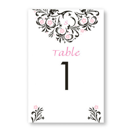 Floral Allure Table Cards