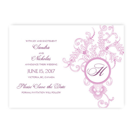 Circle Imprint II Save The Date Cards