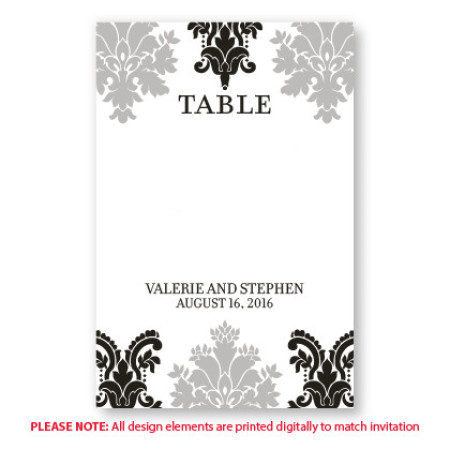 Camille Table Cards