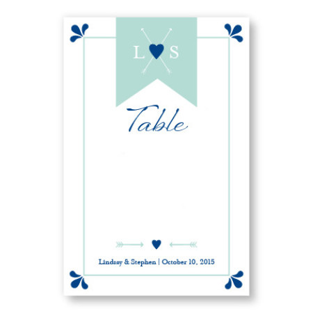 Hearts and Arrows Table Cards