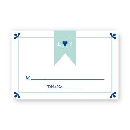 Hearts and Arrows Seating Cards