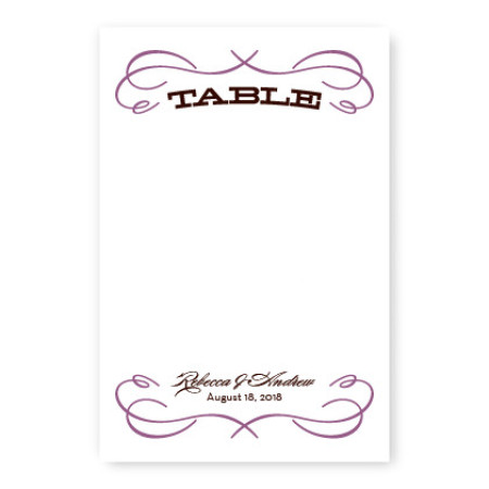 Retro Table Cards