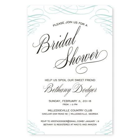 Luxe Bridal Shower Invitations