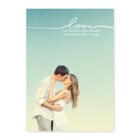Only Love Photo Save The Date Cards