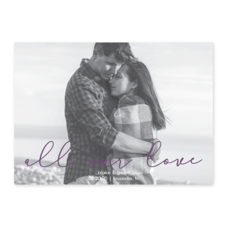 All Our Love Photo Save The Date Cards