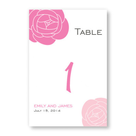 Fresh Blooms Table Cards