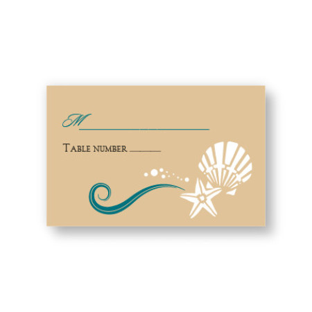 Seashell Love Seating Cards