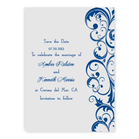 Amber Save the Date Cards
