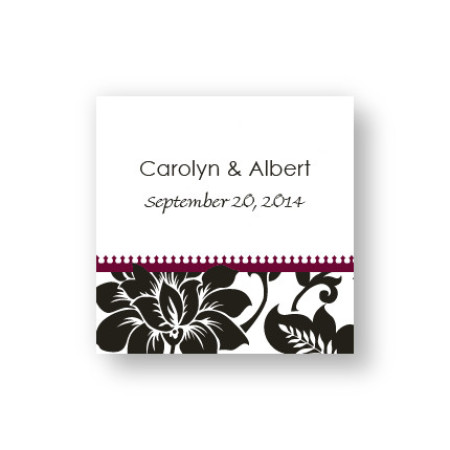 Passionate Blooms Favor Tags