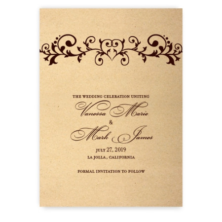 The Emma Wedding Collection Printed Save the Date Cards