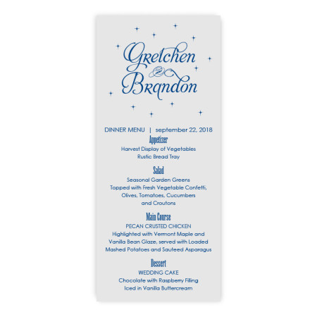 Macy Thermography Menu Cards