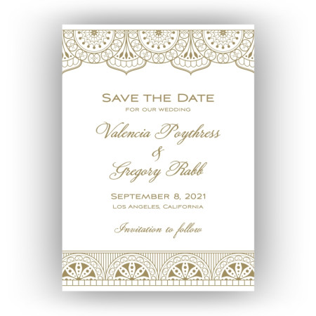 Moroccan Save the Date Cards
