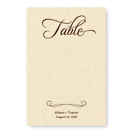 Sweet Script Table Cards