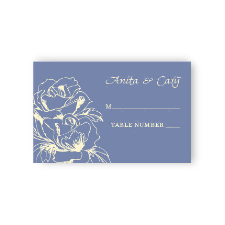Blooming Roses Seating Cards