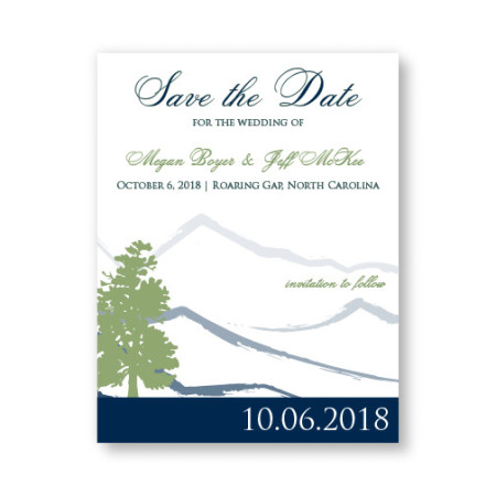 Mountain Save The Date Cards