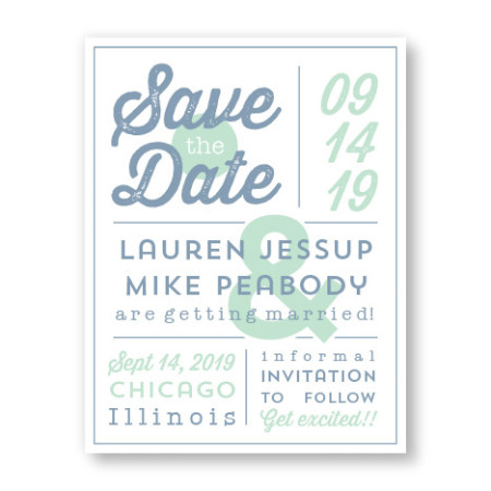 Poster Save The Date Cards