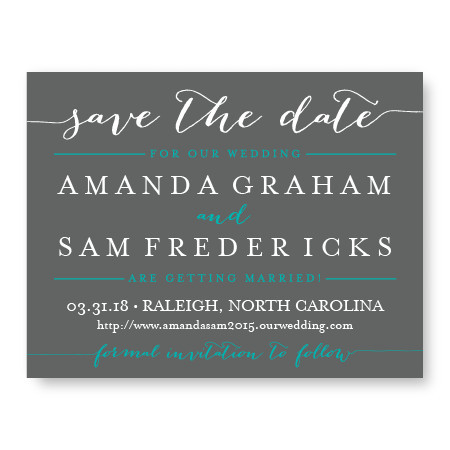 Posh Save The Date Cards