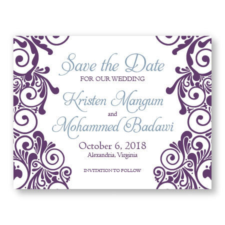 Henna Save The Date Cards