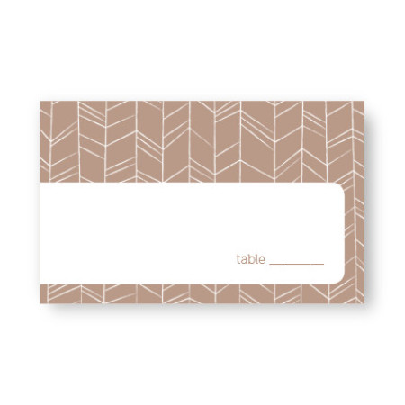 Modern Feather Seating Cards