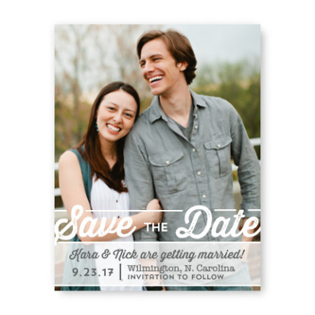 Poster Photo Save the Date Cards