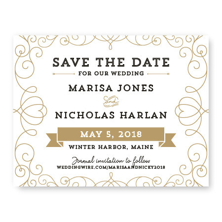 Heart Save The Date Cards