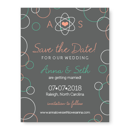 Chemistry Save The Date Cards