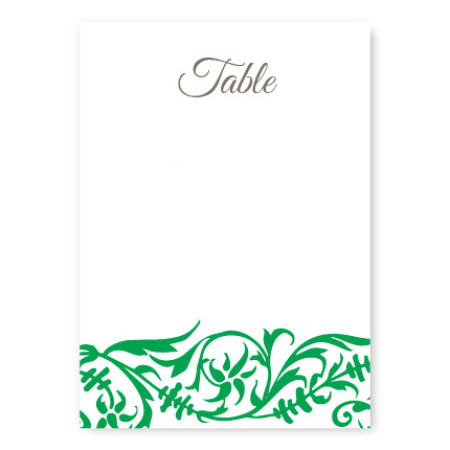 Damask Table Cards