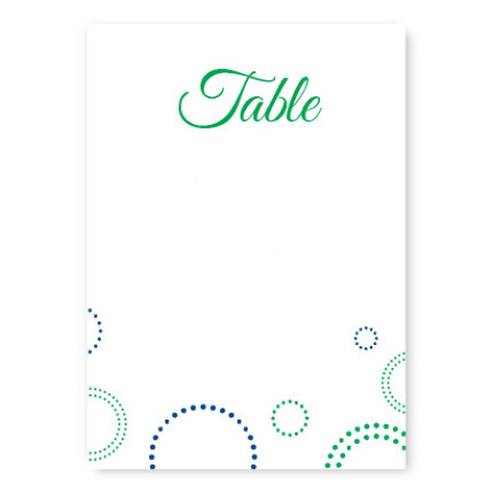 Circle and Dots Table Cards