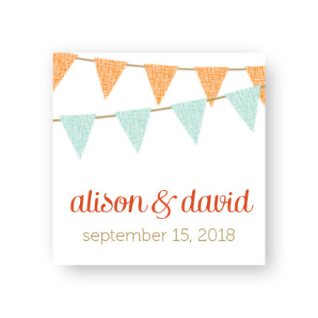 Bunting Favor Tags
