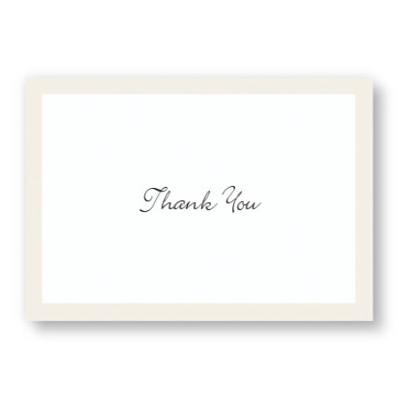 Pearl Border Thank You Cards