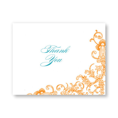 Circled With Love Letterpress Thank You Cards