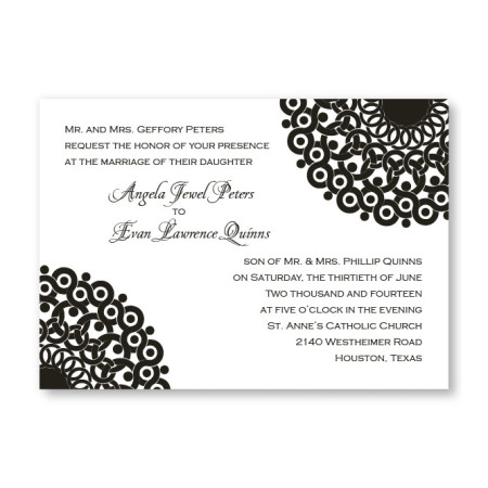 Modern Lace Wedding Invitations - LIMITED STOCK AVAILABLE 