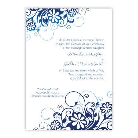 Enchantment Blossoming Wedding Invitations