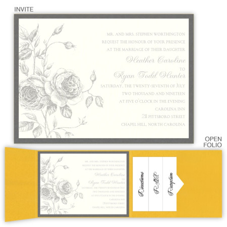 Elizabeth Folio Pocket Wedding Invitations