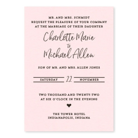 The Heart of the Matter Wedding Invitations