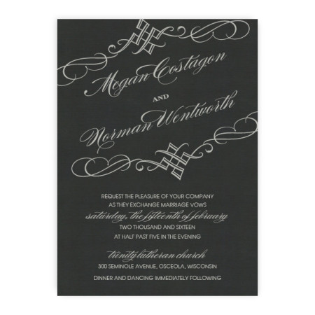 Bailey Thermography Wedding Invitations